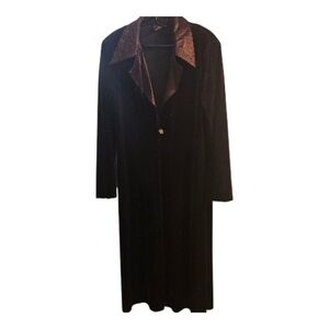 Vintage First Lady Velvet Whimsical Fantasy /Cardigan Coat Unisex Size 2XL